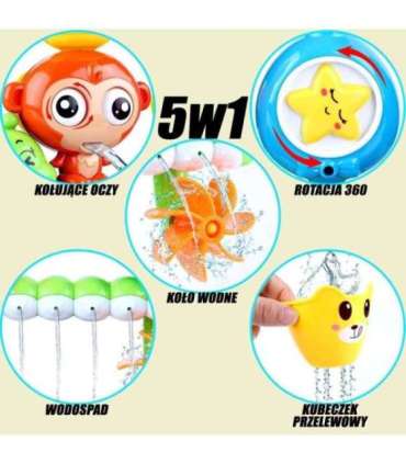 WOOPIE BABY игрушка для купания - обезьянка + стаканчик