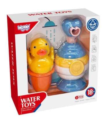 WOOPIE BABY набор игрушек для купания: кружка + уточка + дозатор мыла