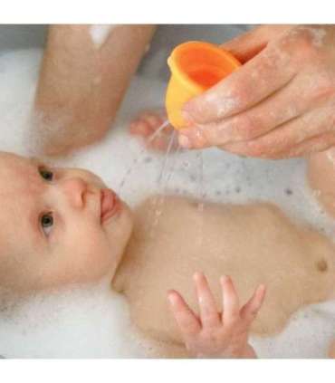 WOOPIE BABY vannimänguasjade komplekt: tass + kummipart + seebidosaator