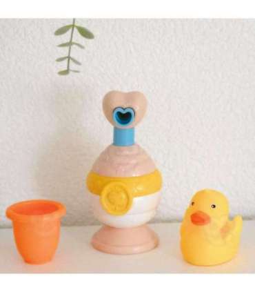 WOOPIE BABY vannimänguasjade komplekt: tass + kummipart + seebidosaator