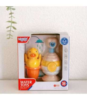 WOOPIE BABY Набор игрушек для ванны: чашка + уточка + дозатор мыла