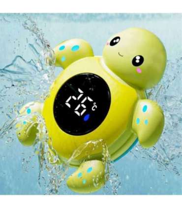 WOOPIE BABY Termometr do Kąpieli 2w1 Mierzenia Temperatury Wody i Pomieszczenia Żółwik