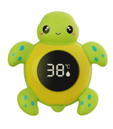 WOOPIE BABY Termometr do Kąpieli 2w1 Mierzenia Temperatury Wody i Pomieszczenia Żółwik