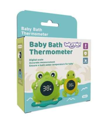 WOOPIE BABY Termometr do Kąpieli 2w1 Mierzenia Temperatury Wody i Pomieszczenia Żółwik