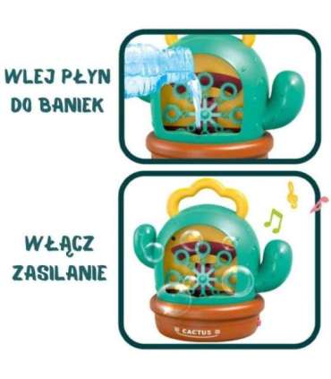 WOOPIE интерактивный кактус — машина для мыльных пузырей