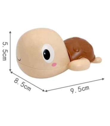 Woopie заводная плавающая черепашка, игрушка для купания, розовая