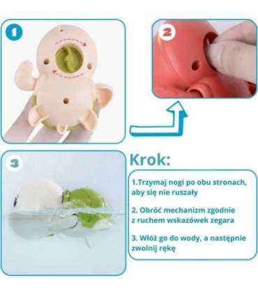 Woopie keeratav ujuv kilpkonn vannimänguasi, sinine