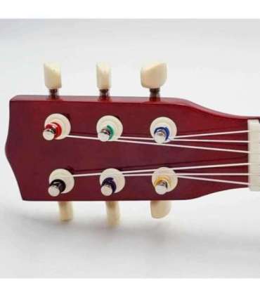 Viga Drewniana gitara dla dzieci Naturalna 21 cali 6 strun