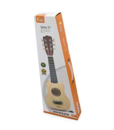 Viga Drewniana gitara dla dzieci Naturalna 21 cali 6 strun
