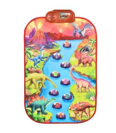 WOOPIE Duża Mata Muzyczna Pianino XL Dinozaury Interaktywna