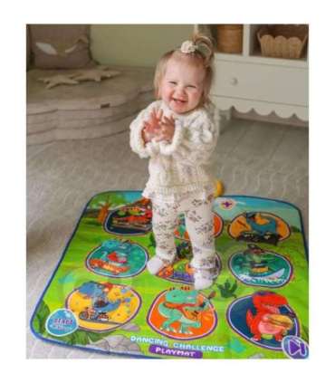 WOOPIE Mata Muzyczna Dinozaury Zręcznościowa Gra Taneczna