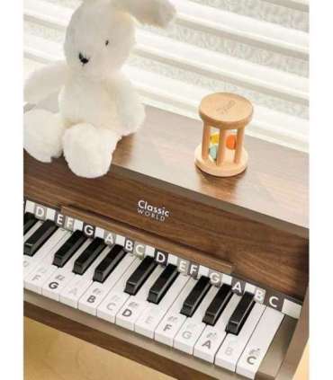 CLASSIC WORLD Drewniane Pianino Klasyczne + Książeczka do Nauki