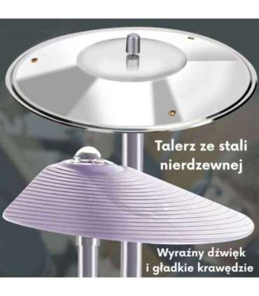 WOOPIE Perkusja Edukacyjna dla Dzieci 5 Bębnów 1 Talerz + Taboret z Motywem Zwierzątek