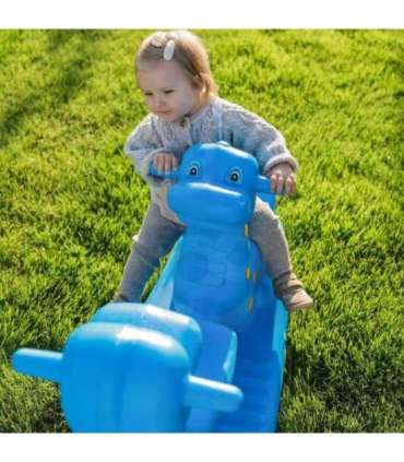 WOOPIE Bujak Wieloosobowy Dino Huśtawka Równoważna Niebieska