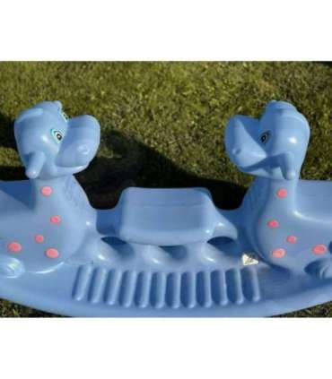 WOOPIE Bujak Wieloosobowy Dino Huśtawka Równoważna Niebieska