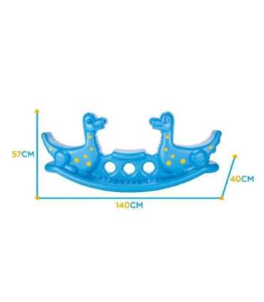 WOOPIE Bujak Wieloosobowy Dino Huśtawka Równoważna Niebieska