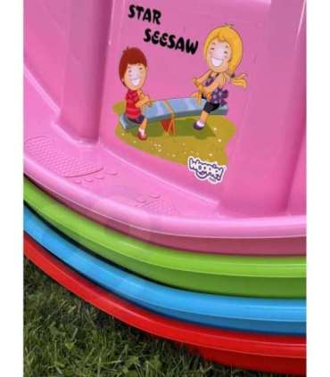 WOOPIE Bujak Wieloosobowy STAR Huśtawka Równoważna Różowa