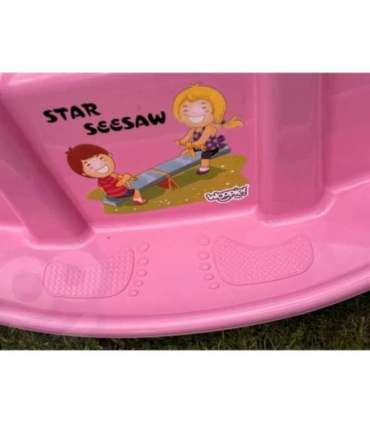 WOOPIE Bujak Wieloosobowy STAR Huśtawka Równoważna Różowa