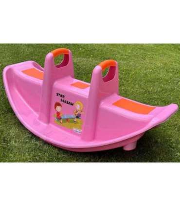 WOOPIE Bujak Wieloosobowy STAR Huśtawka Równoważna Różowa