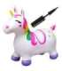 WOOPIE Skoczek Gumowy do Skakania Jednorożec Biały+ Pompka