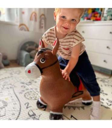 WOOPIE Skoczek Gumowy do Skakania Konik + Pompka