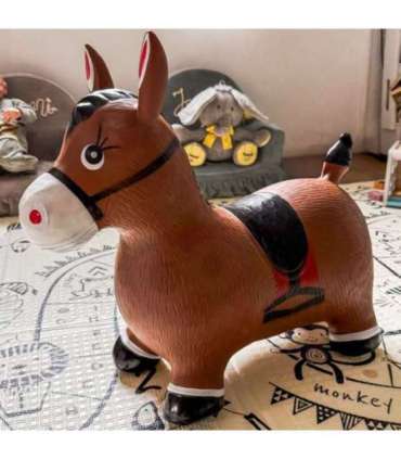 WOOPIE Skoczek Gumowy do Skakania Konik + Pompka