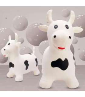 WOOPIE Skoczek Gumowy do Skakania Krówka + Pompka