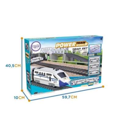 WOOPIE Kolejka Elektryczna Ogromny 914 cm Tor Most Tunel 86 el.