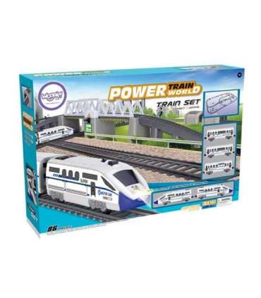 WOOPIE Kolejka Elektryczna Ogromny 914 cm Tor Most Tunel 86 el.