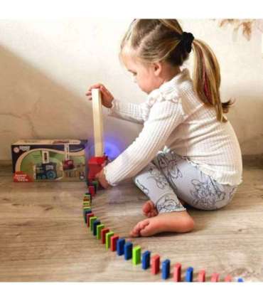 WOOPIE Elektryczna Ciuchcia Lokomotywa do Klocków Domino