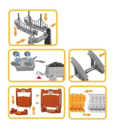 WOOPIE Tor Samochodowy XXL Kolejka Elektryczna Plac Budowy 174 el.
