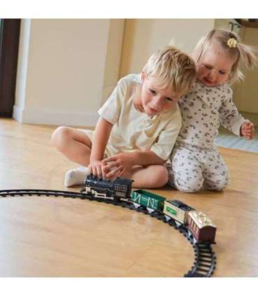 WOOPIE Klasyczny Pociąg Parowy Lokomotywa Tor XXL