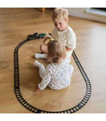 WOOPIE Klasyczny Pociąg Parowy Lokomotywa Tor XXL