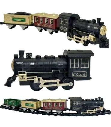 WOOPIE Klasyczny Pociąg Parowy Lokomotywa Tor XXL