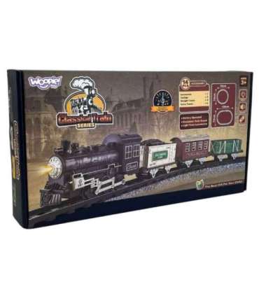 WOOPIE Klasyczny Pociąg Parowy Lokomotywa Tor XXL