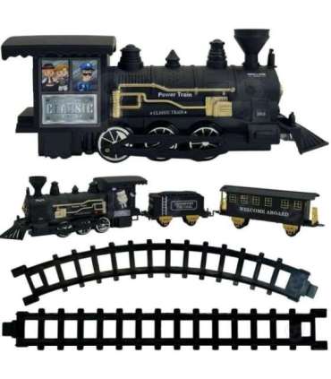 WOOPIE Pociąg Lokomotywa Zestaw XXL Tor 403 cm
