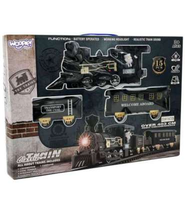 WOOPIE Pociąg Lokomotywa Zestaw XXL Tor 403 cm