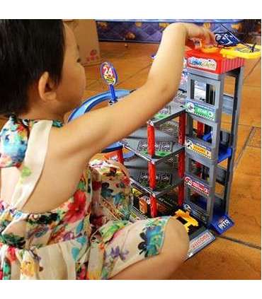 WOOPIE многоуровневый паркинг/гараж с автомойкой, автомобили, вертолет + аксессуары