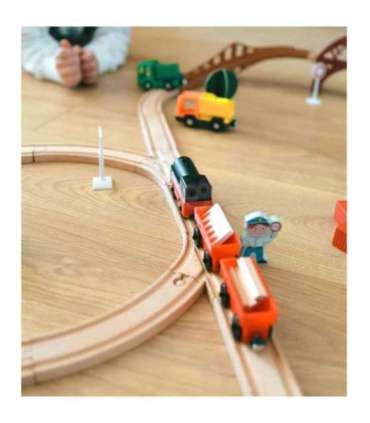 WOOPIE электрический локомотивный поезд с магнитными вагонами