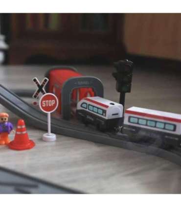 WOOPIE elektrirongikomplekt - rööpad, sild, tunnel, 80 osa.