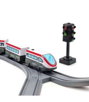 WOOPIE elektrirongikomplekt - rööpad, sild, tunnel, 80 osa.