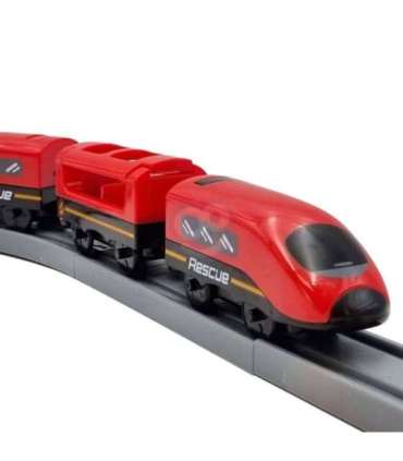 WOOPIE elektrirong, autorada, tuletõrje, helikopter, autod, 92 osa.