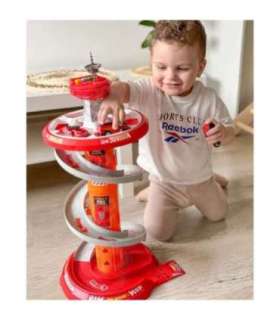 WOOPIE spiraalrada garaaž mänguautodele, 3 tk.