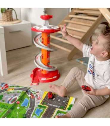 WOOPIE spiraalrada garaaž mänguautodele, 3 tk.