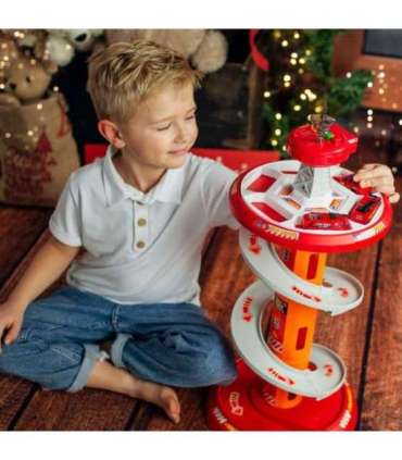 WOOPIE спиральная трасса-гараж для машинок, 3 шт.