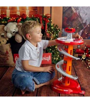 WOOPIE spiraalrada garaaž mänguautodele, 3 tk.