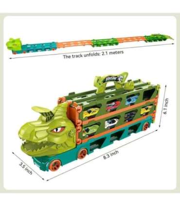 WOOPIE mängu dinosaurusveoauto rada 2,1 m mänguautodele