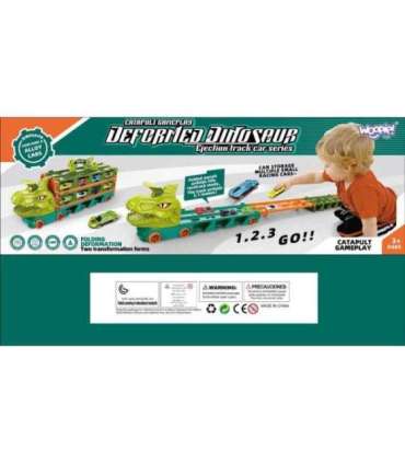 WOOPIE mängu dinosaurusveoauto rada 2,1 m mänguautodele