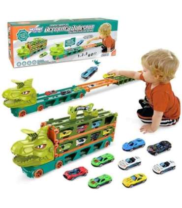 WOOPIE mängu dinosaurusveoauto rada 2,1 m mänguautodele