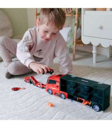 WOOPIE Набор «Грузовик-транспортер» 3 в 1, красный, 11 шт.